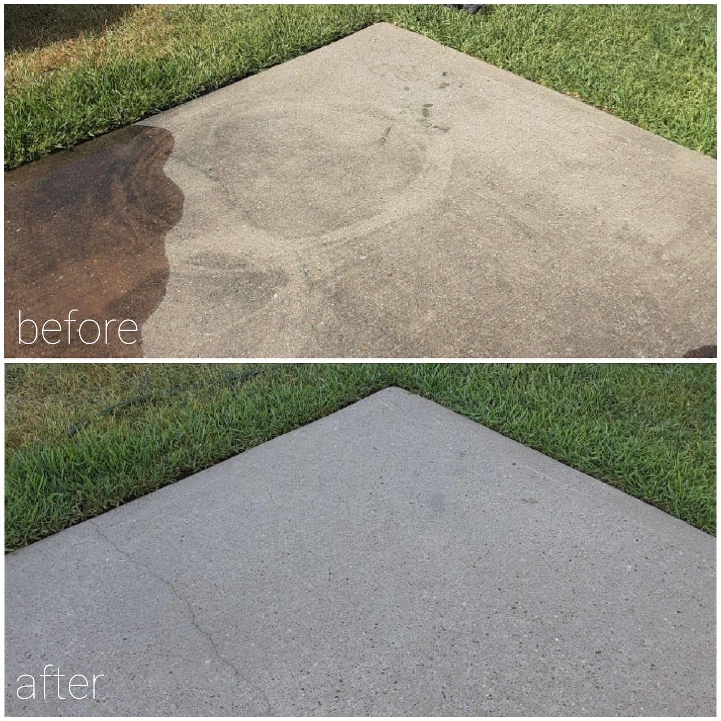 Cement Surface Refresh before and after